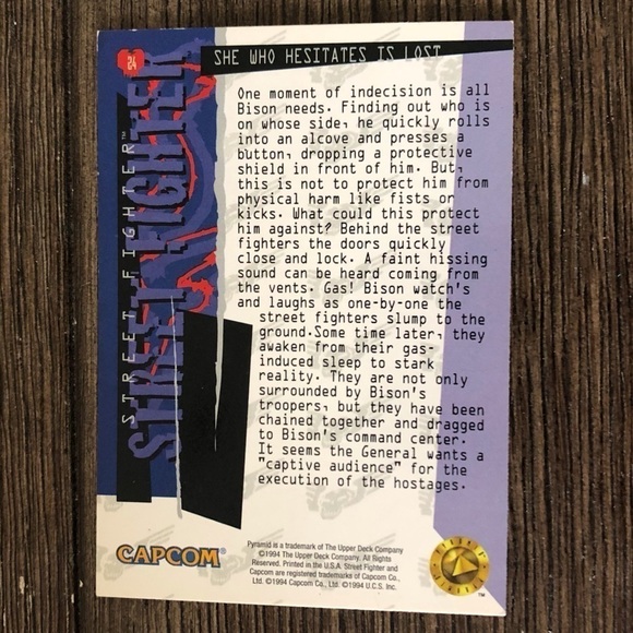 Street Fighter Trading Card:  #24 - Picture 2 of 2